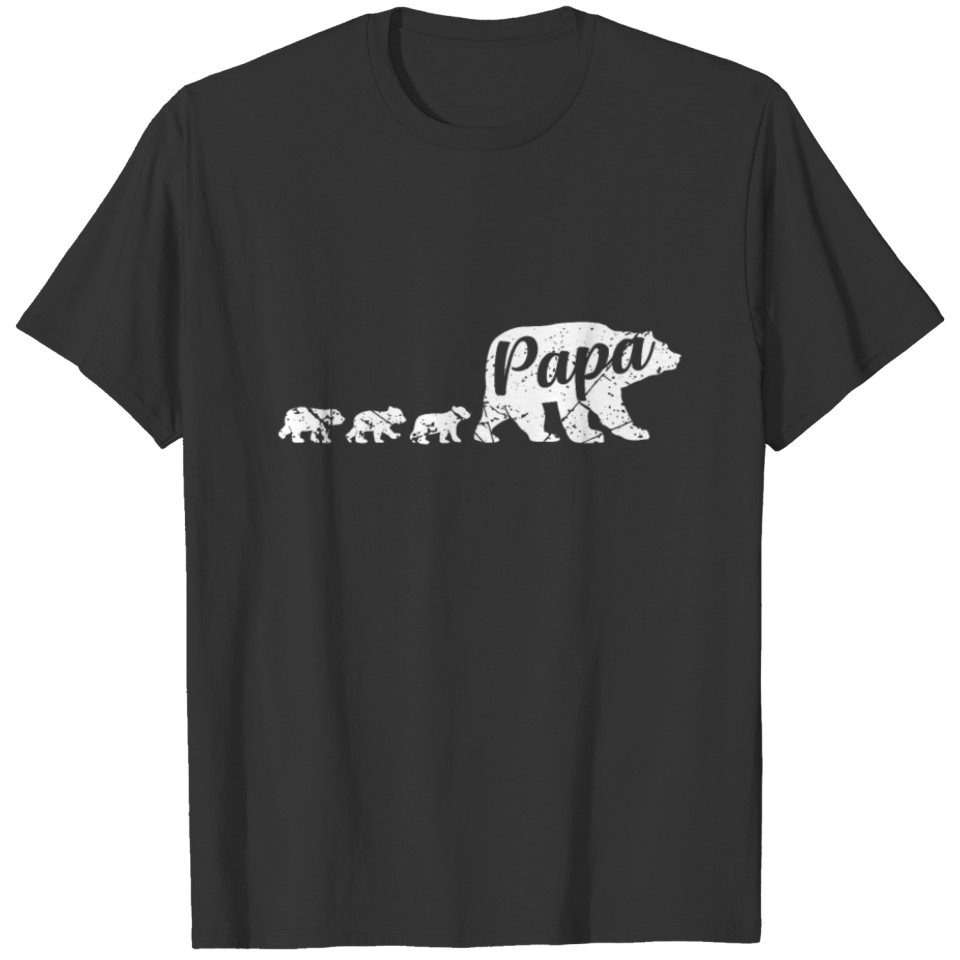 Papa Father triplets T-shirt