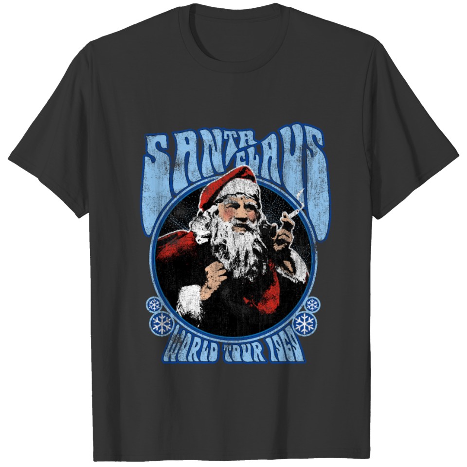 Smoking Santa Claus World Tour 1969 Vintage T-shirt