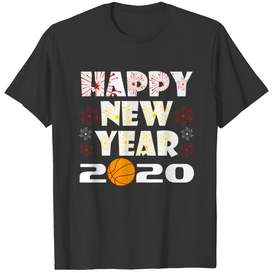 Basketball Homecourt Happy New Year 2020 January T-shirt