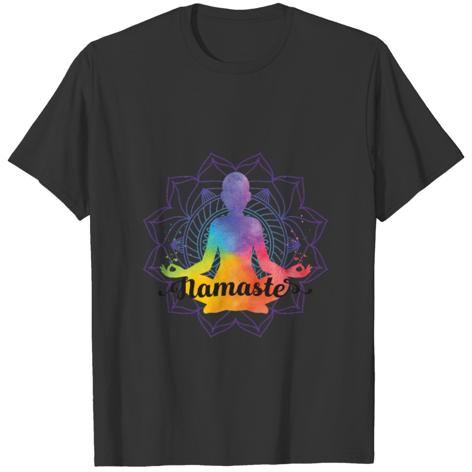 Namaste spirituality Yoga design T-shirt