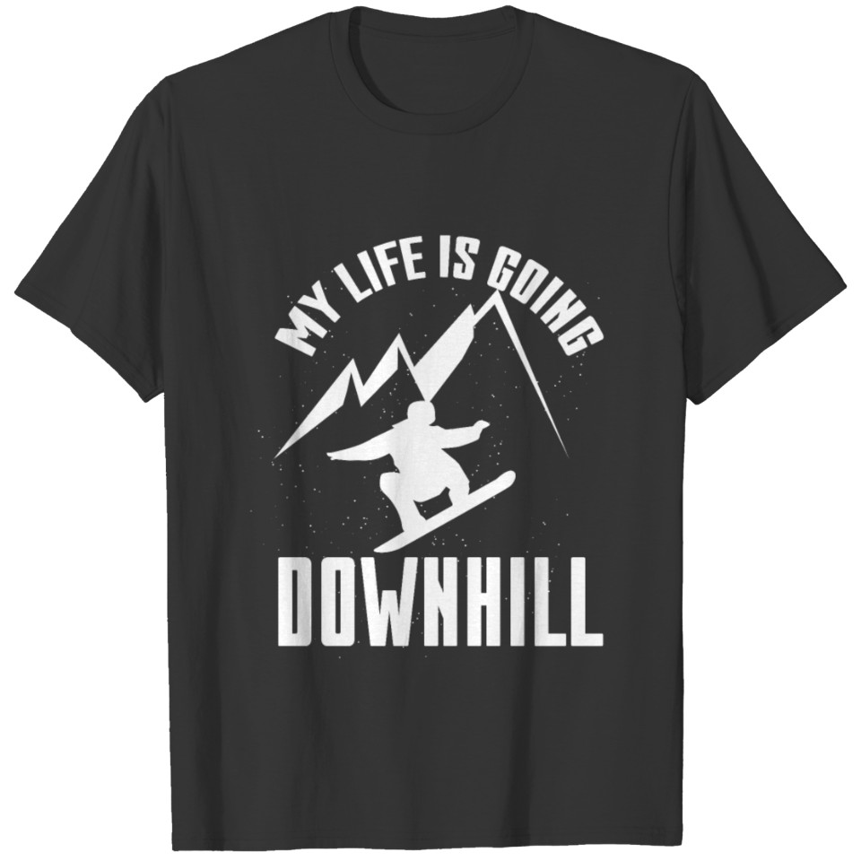 Funny My Life Is Going Downhill Freestyle gift T-shirt