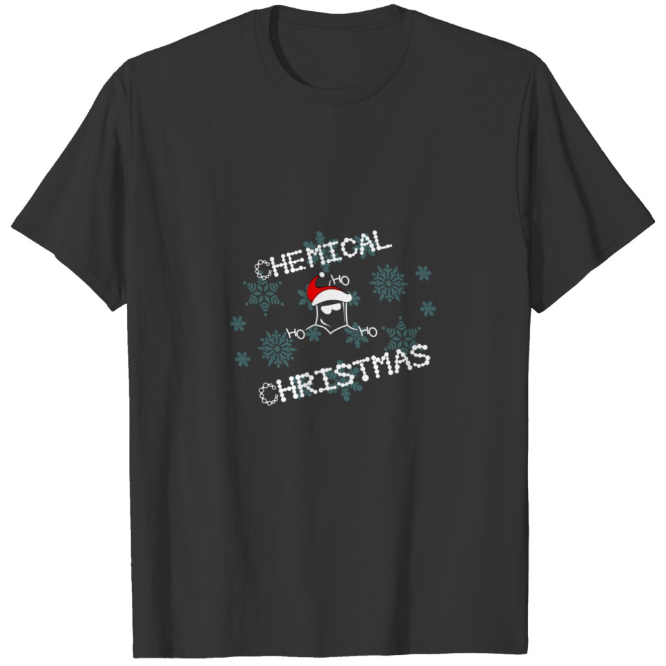 Cool Hohoho Santa Phenol Molecule Merry Christmas T-shirt