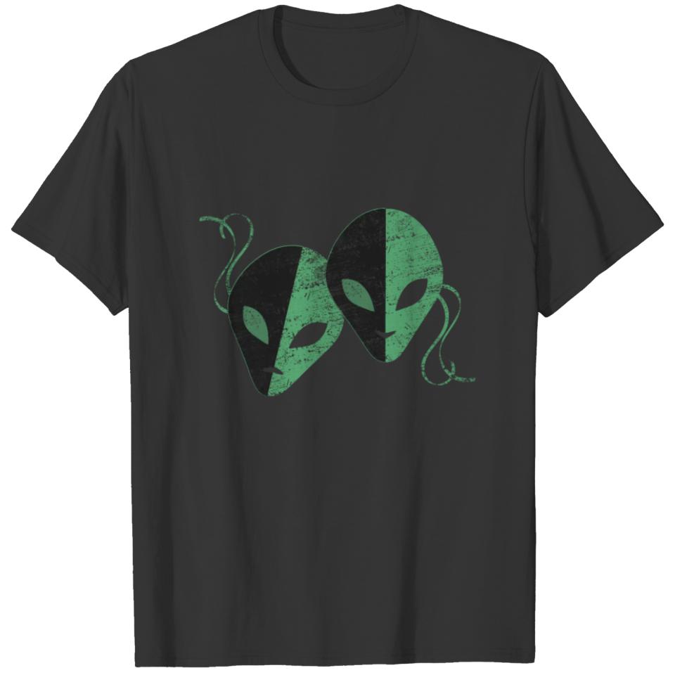 Drama Teacher Male Teacher Gift Theatre Geek Alien T-shirt