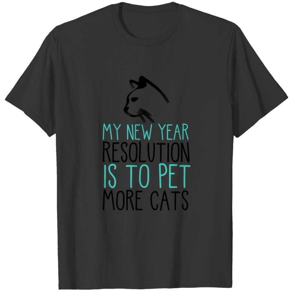 New Year's Eve Cat T-shirt