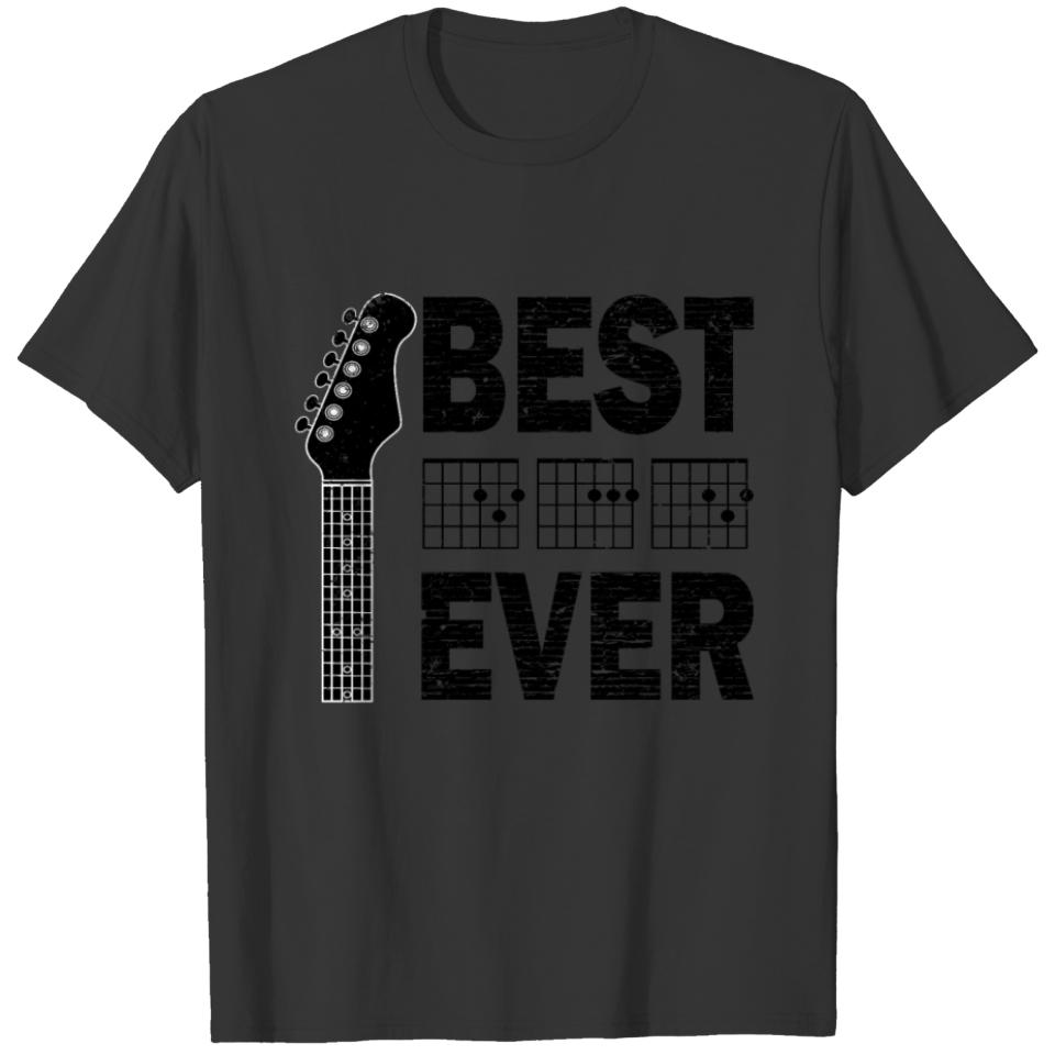 Best dad ever guitar player T-shirt