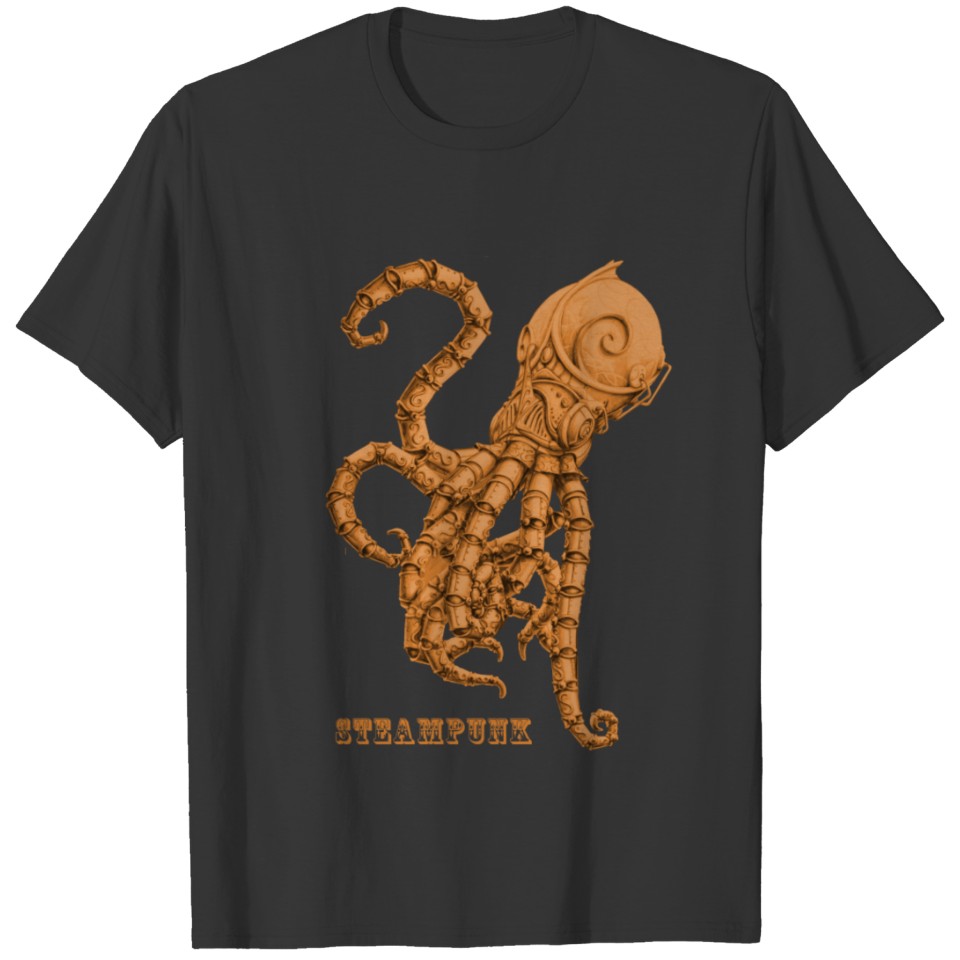 Steampunk Octopus Retro Futurism T-shirt