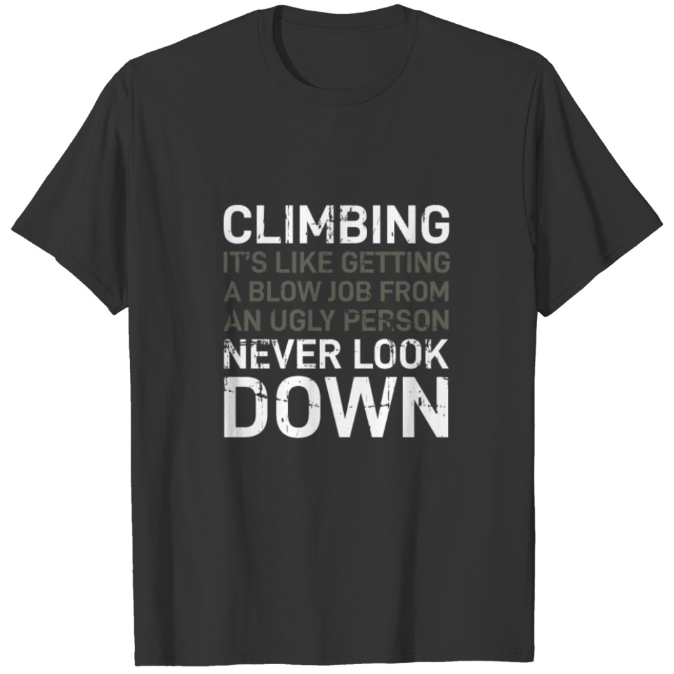 climbing mountain climber bouldering freeclimbing T-shirt