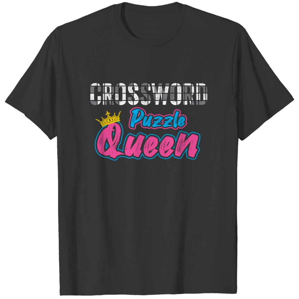 Crossword Puzzle Queen Word Game Puzzles T-shirt