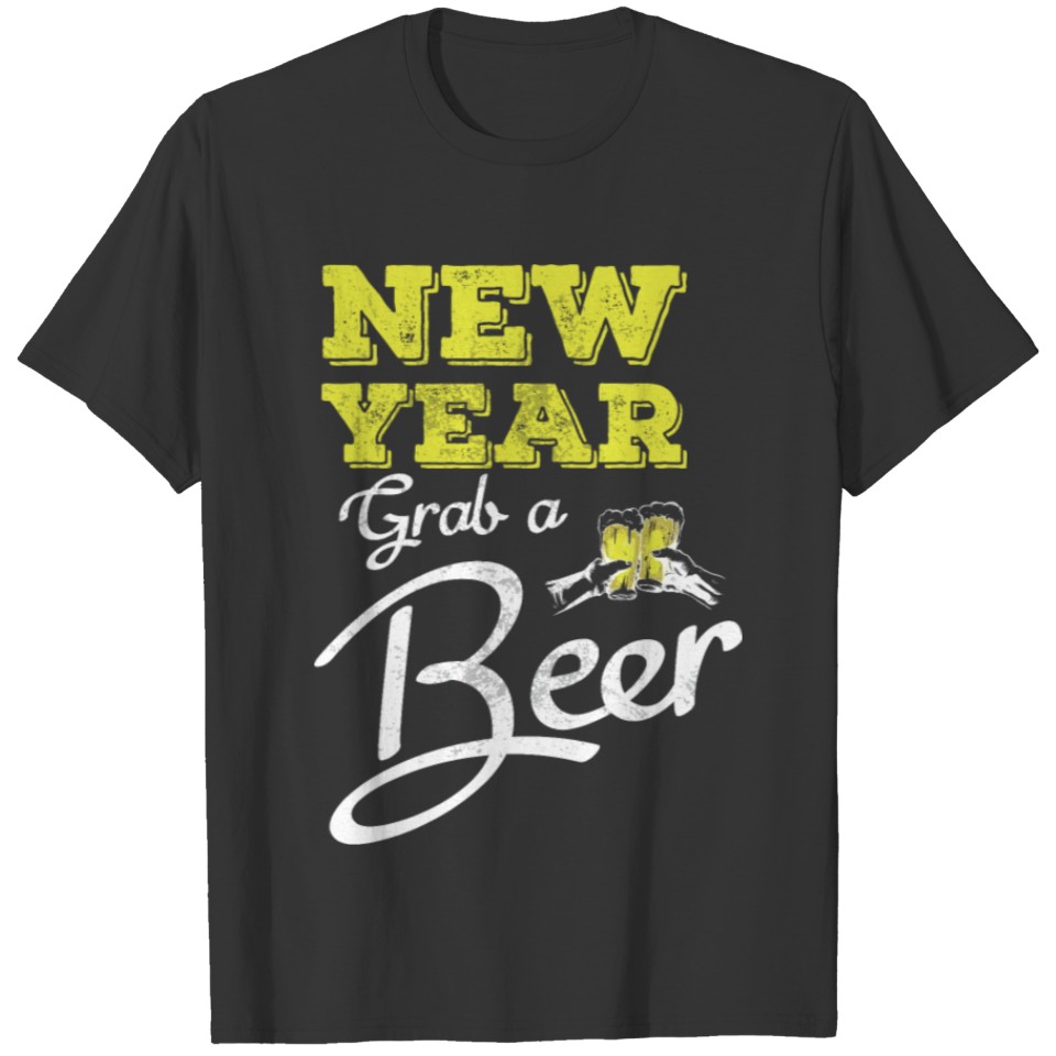New Year Grab A Beer Fireworks 2020 Gift T-shirt