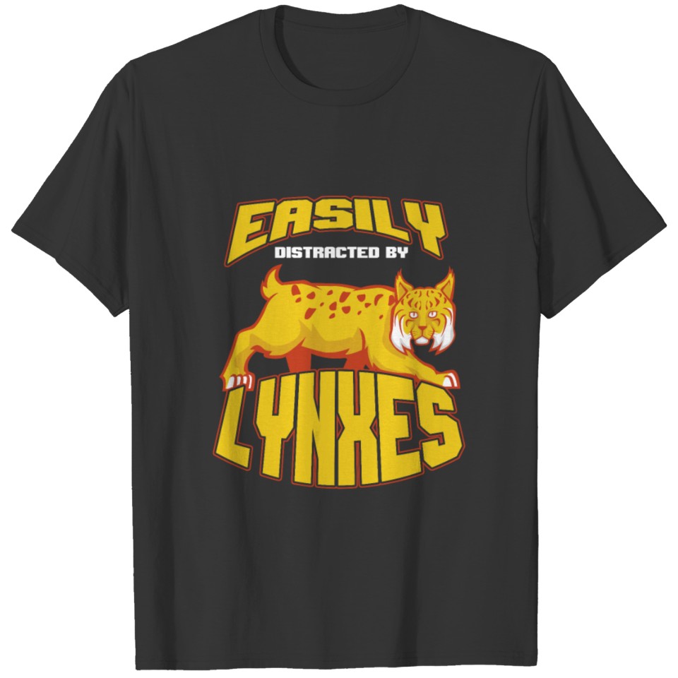 Lynx Lover Big Cat Animal Wildlife Gift Easily T-shirt