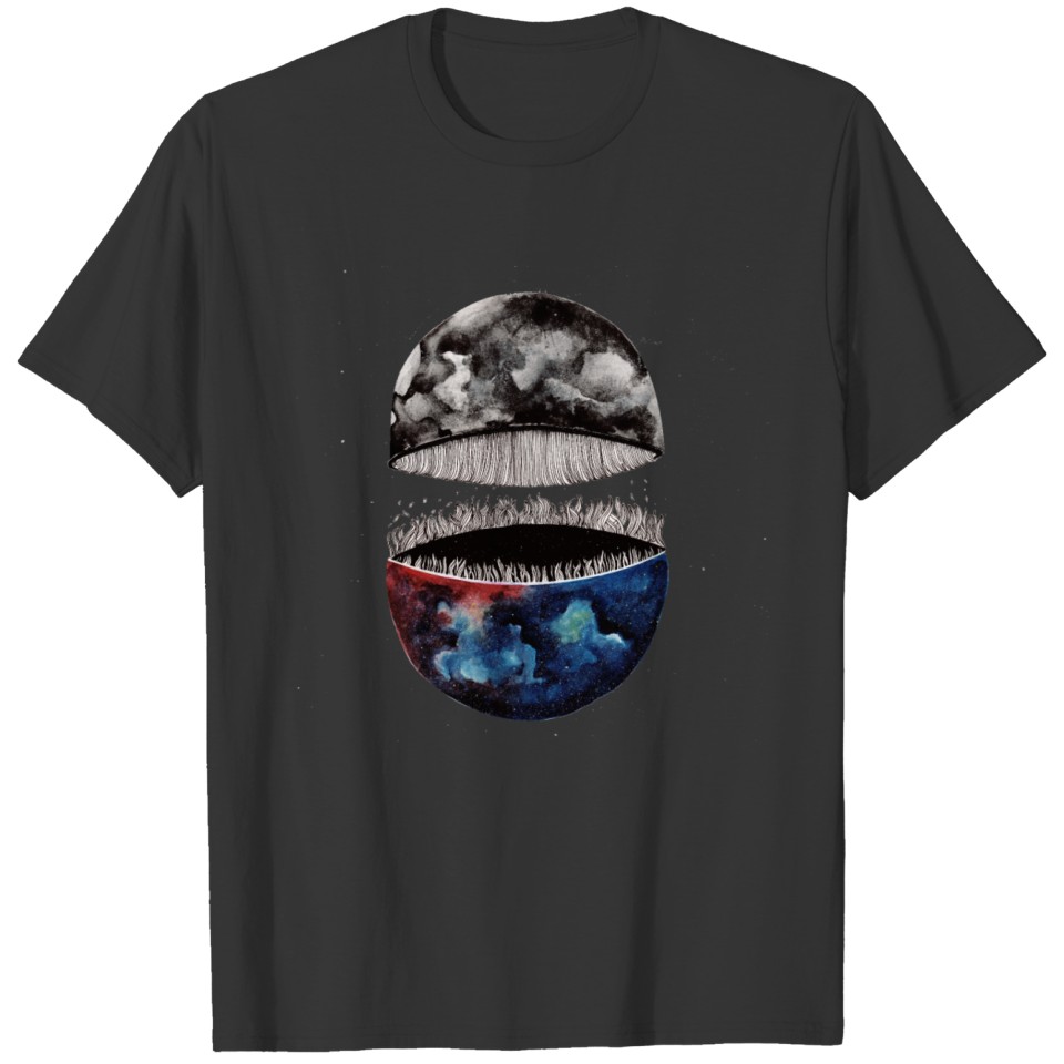 moon abstract watercolor T Shirts