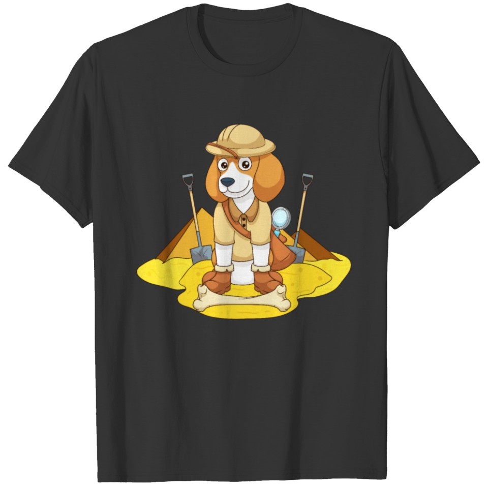 Beagle Dog Archaelolgist T-shirt