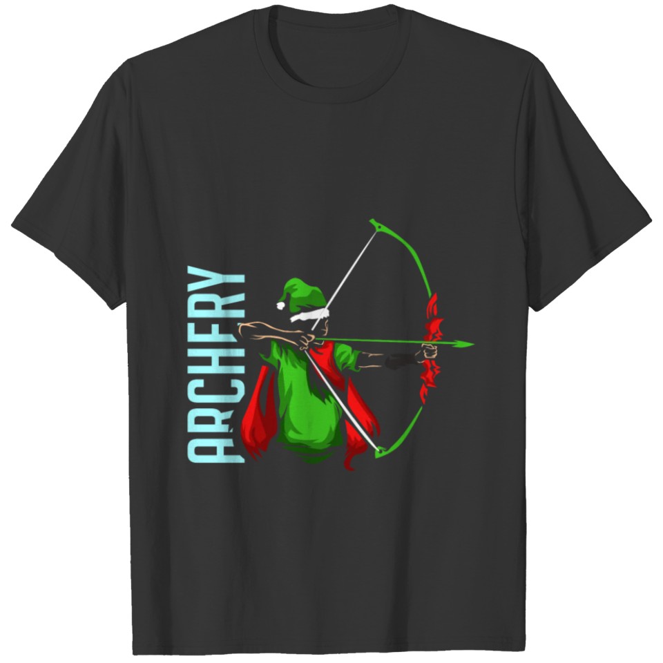 Archery Christmas Sports Longbow Bow Gift T-shirt