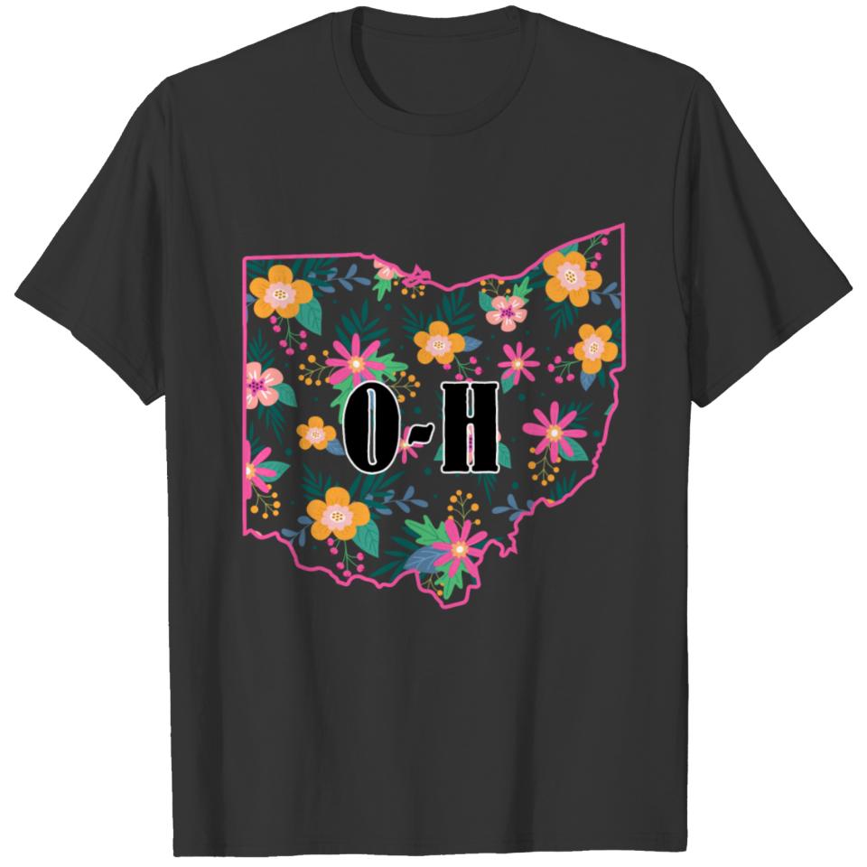 Ohio Map Couple T-shirt