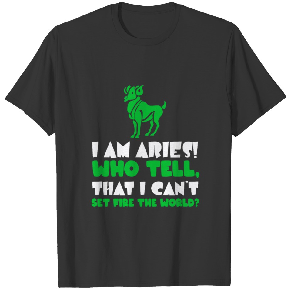 zodiac sign 'aries' T-shirt