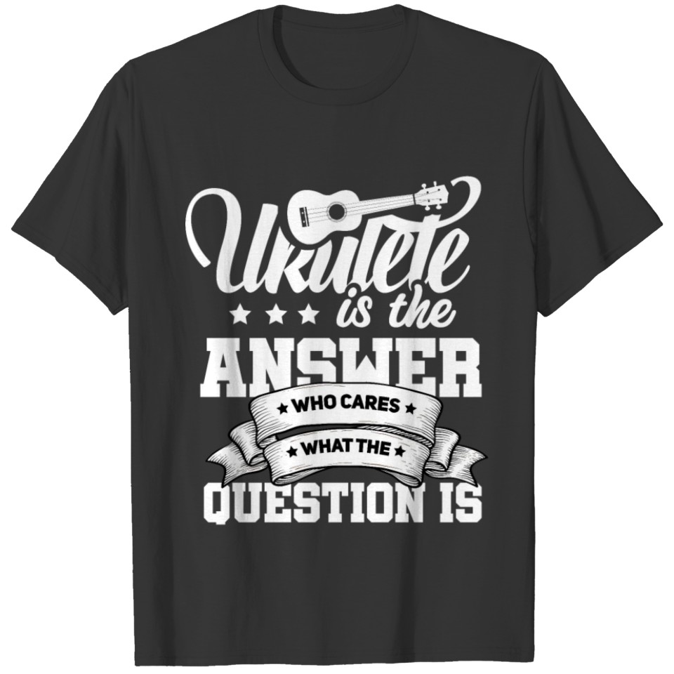 Uke Ukulele Player Gift I Funny Ukulele T-shirt