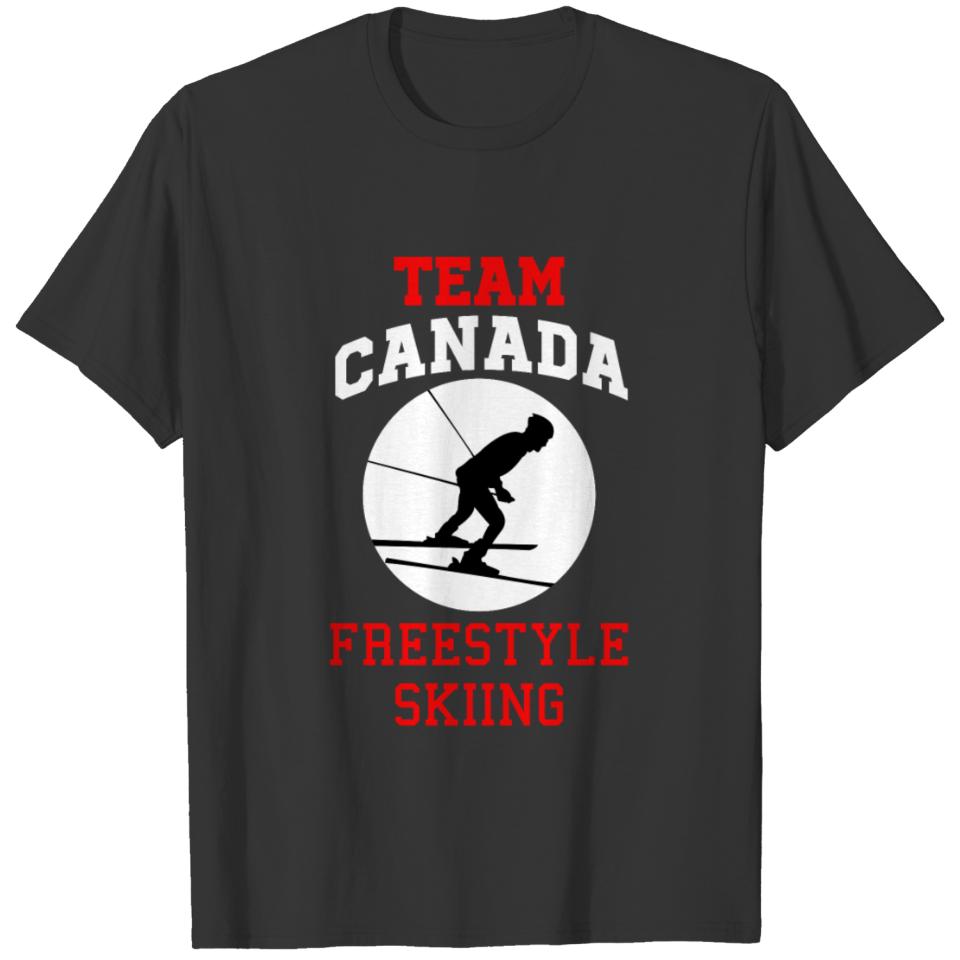 Team Canada Freestyle Skiing Winter Sports Gift T-shirt