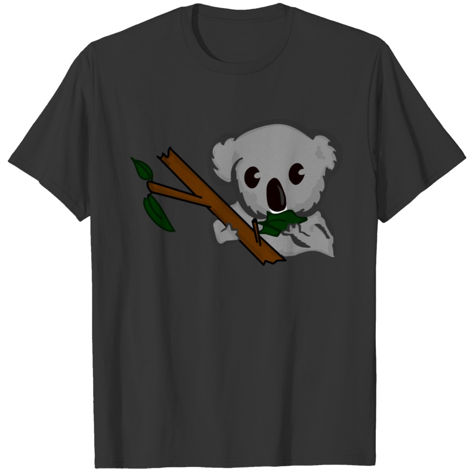 koala eating leafs T-shirt