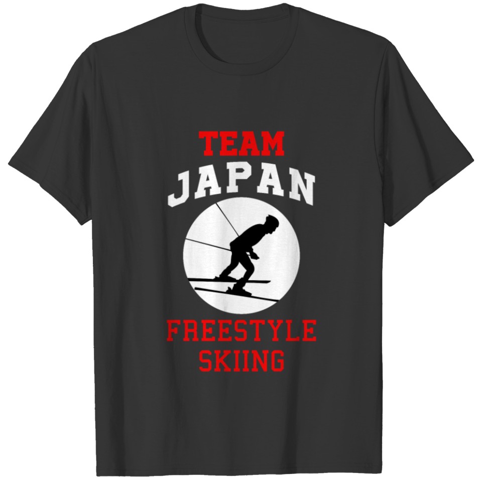 Team Japan Freestyle Skiing Winter Sports Gift T-shirt