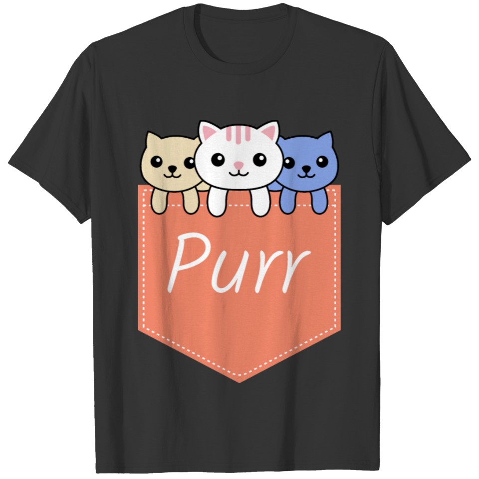 Purr Kittens In The Pocket T-shirt