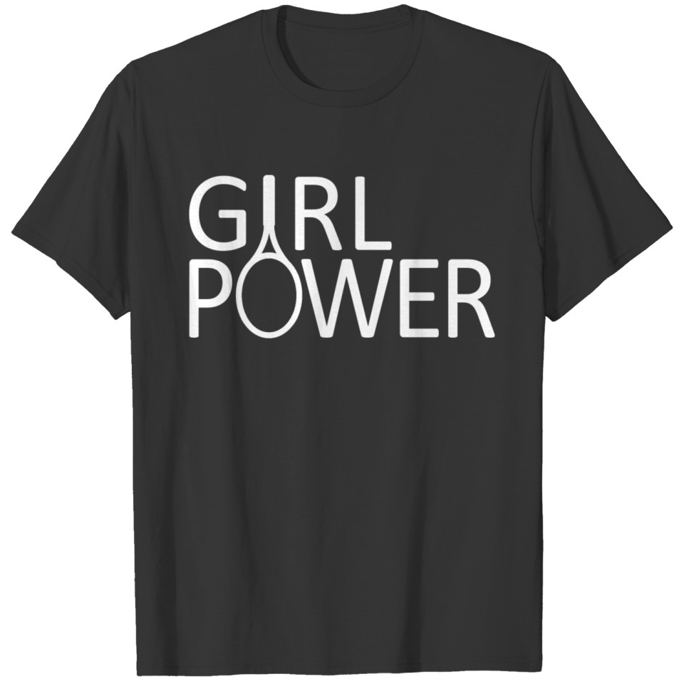 Girl Power Tennis Cap T-shirt