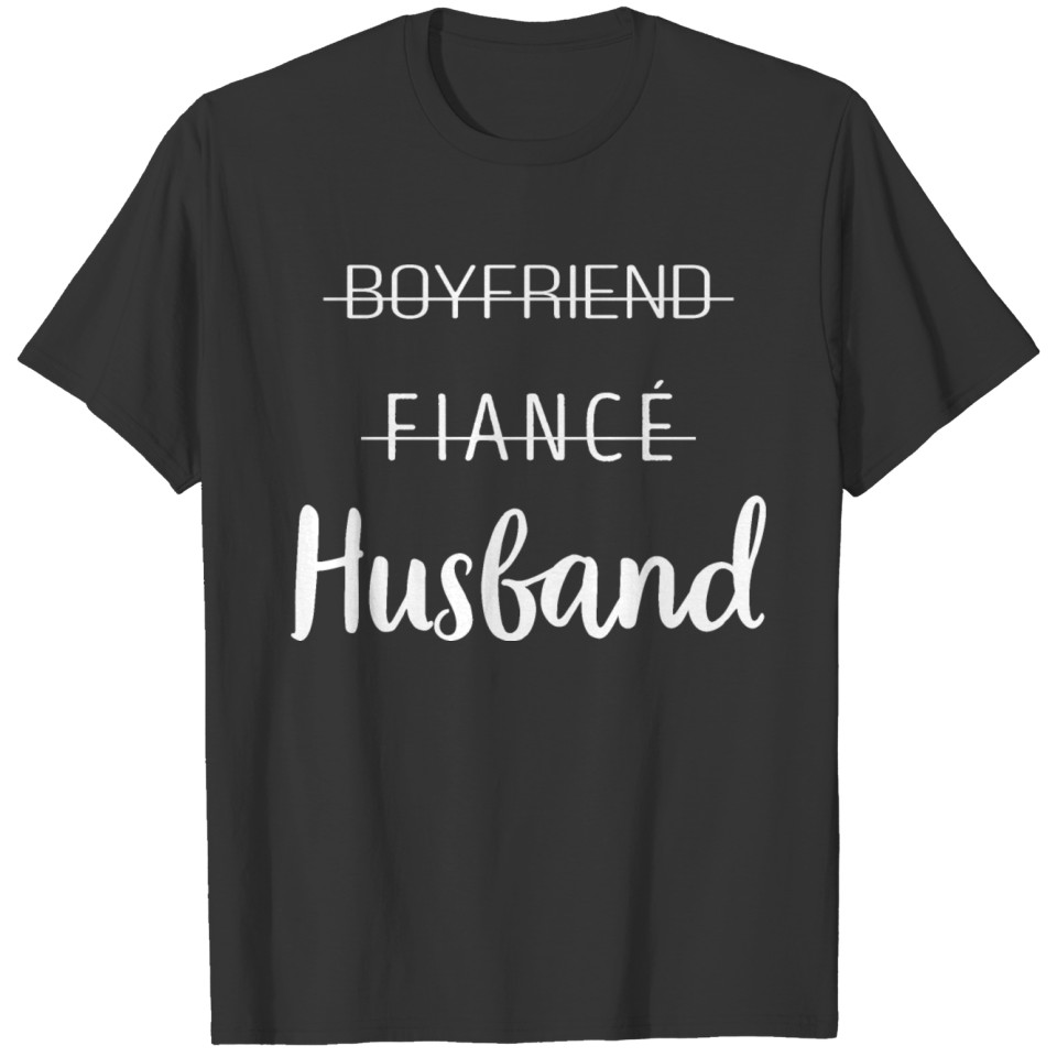 Boyfriend Fiancé Husband, Valentine's Day T-shirt