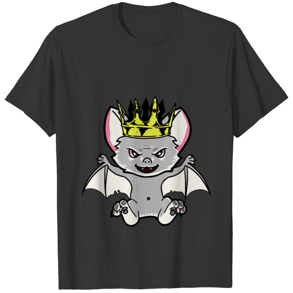 Halloween Baby Bat Fantasy Horror Kids King T Shirts