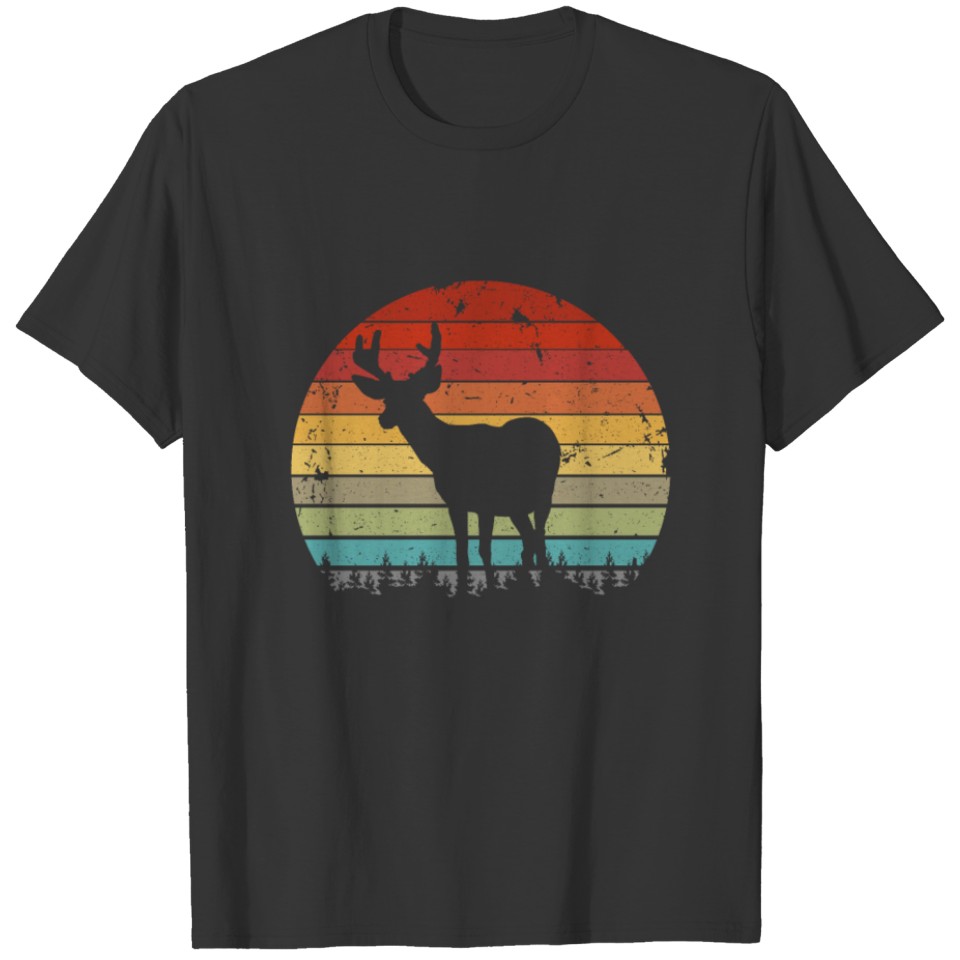 Vintage Deer Hunting Design Wildlife T-shirt