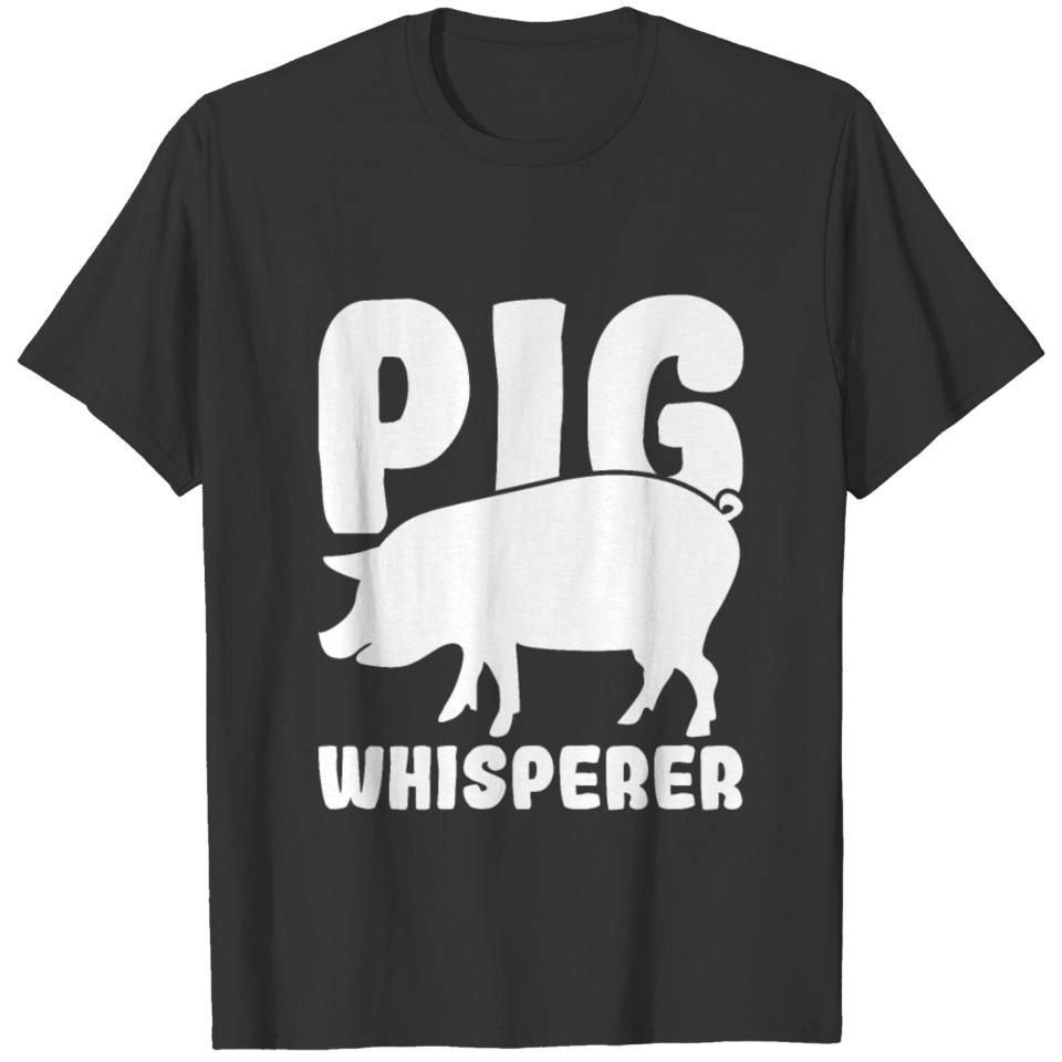 Awesome Animal Pigs Design Quote Pig Whisperer T-shirt