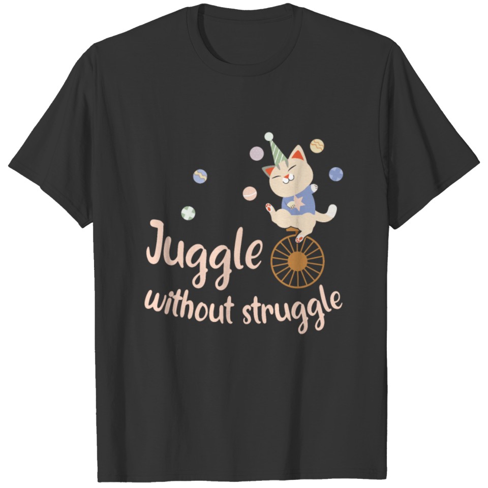 Juggling funny Circus Cat Juggler T-shirt