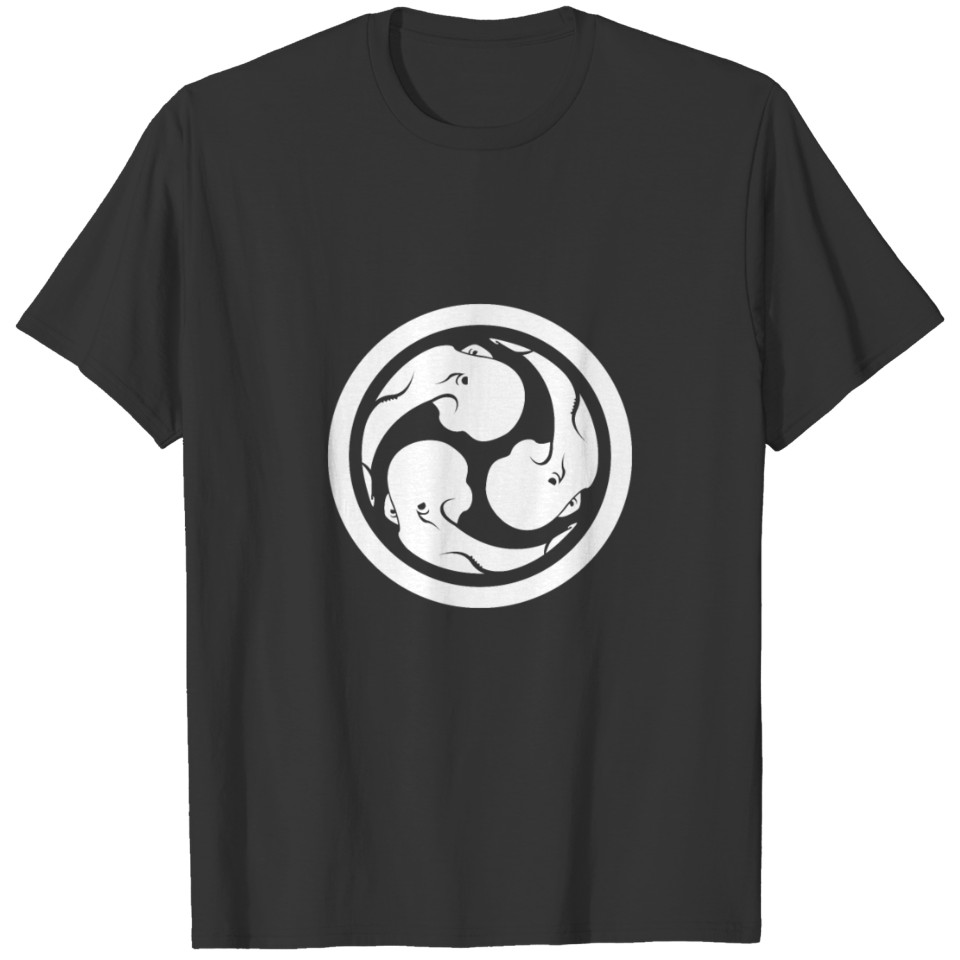 TRIPLE OCTOPUS in Japanese Style T-shirt