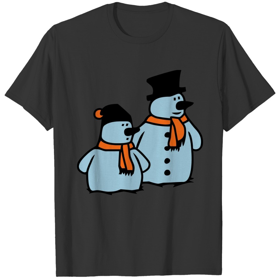 winter pals snowmen T-shirt