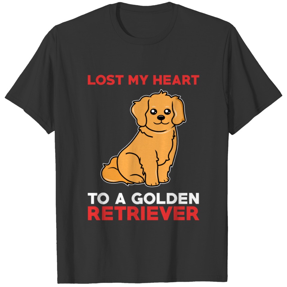 Golden Retriever Valentine Golden Retriever lover T-shirt