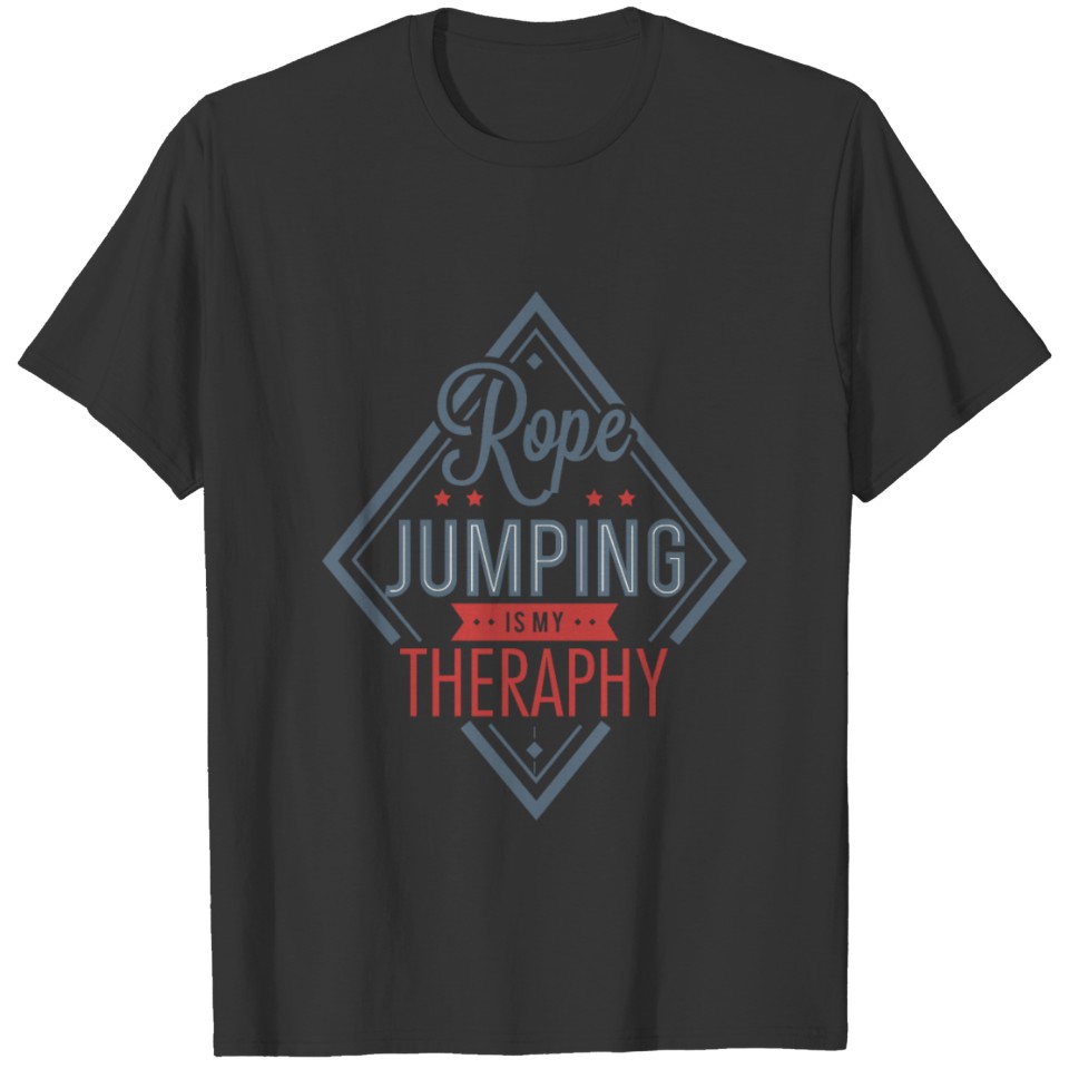 Rope Jumping Is My Therapy Skipping T-shirt