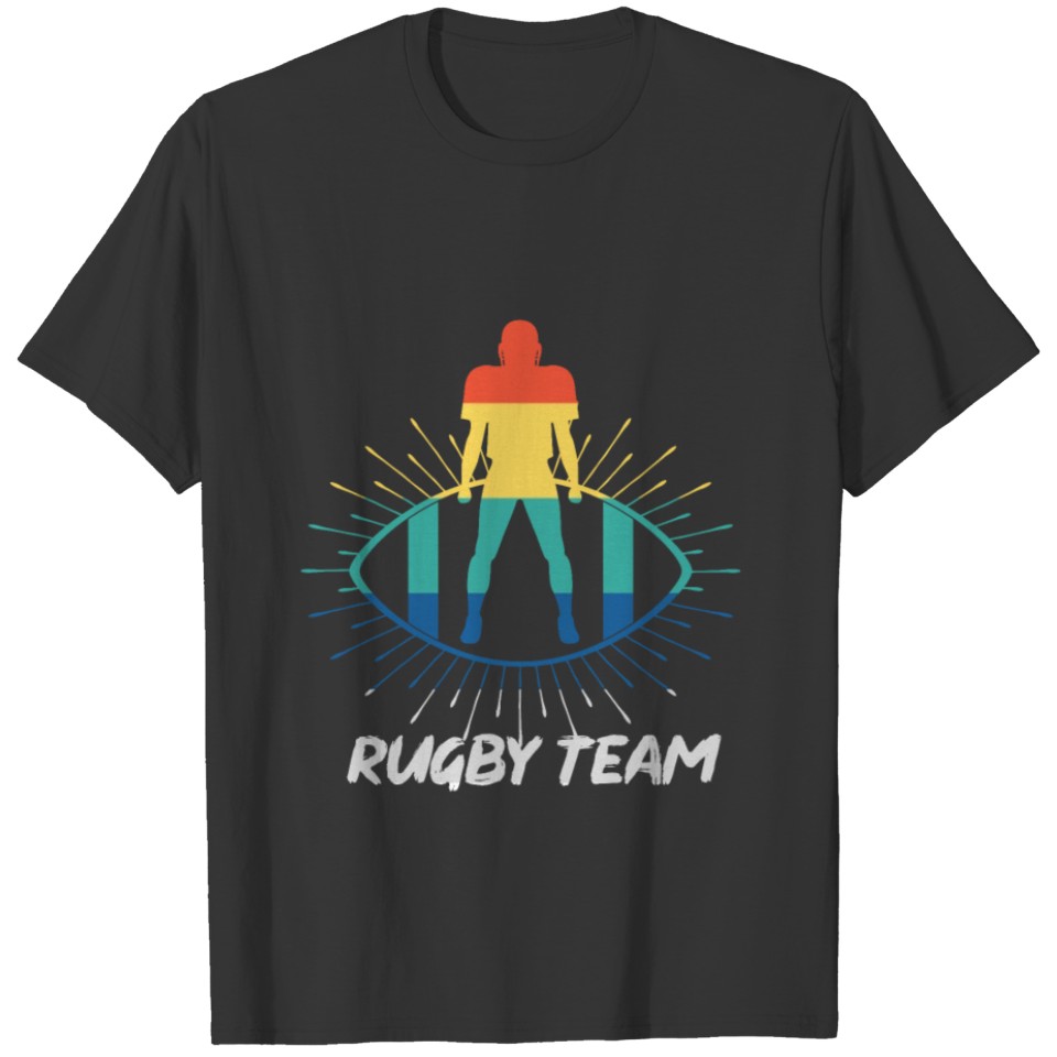 Rugby Team Retro Style Sport Gift T-shirt