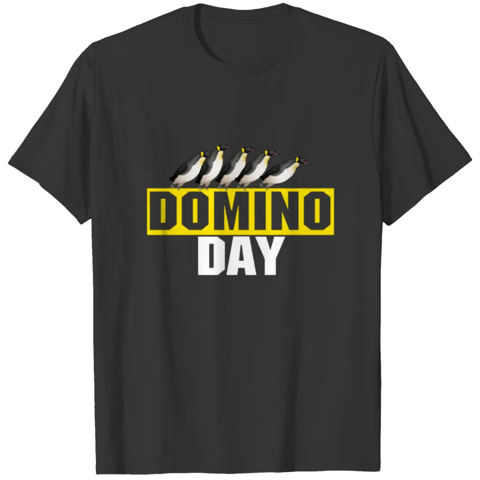 Domino Day Penguins Dominoes Tiles Puzzler Gift T Shirts