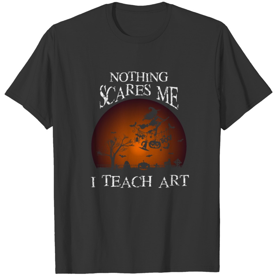 Art Teacher Artist Halloween T-shirt