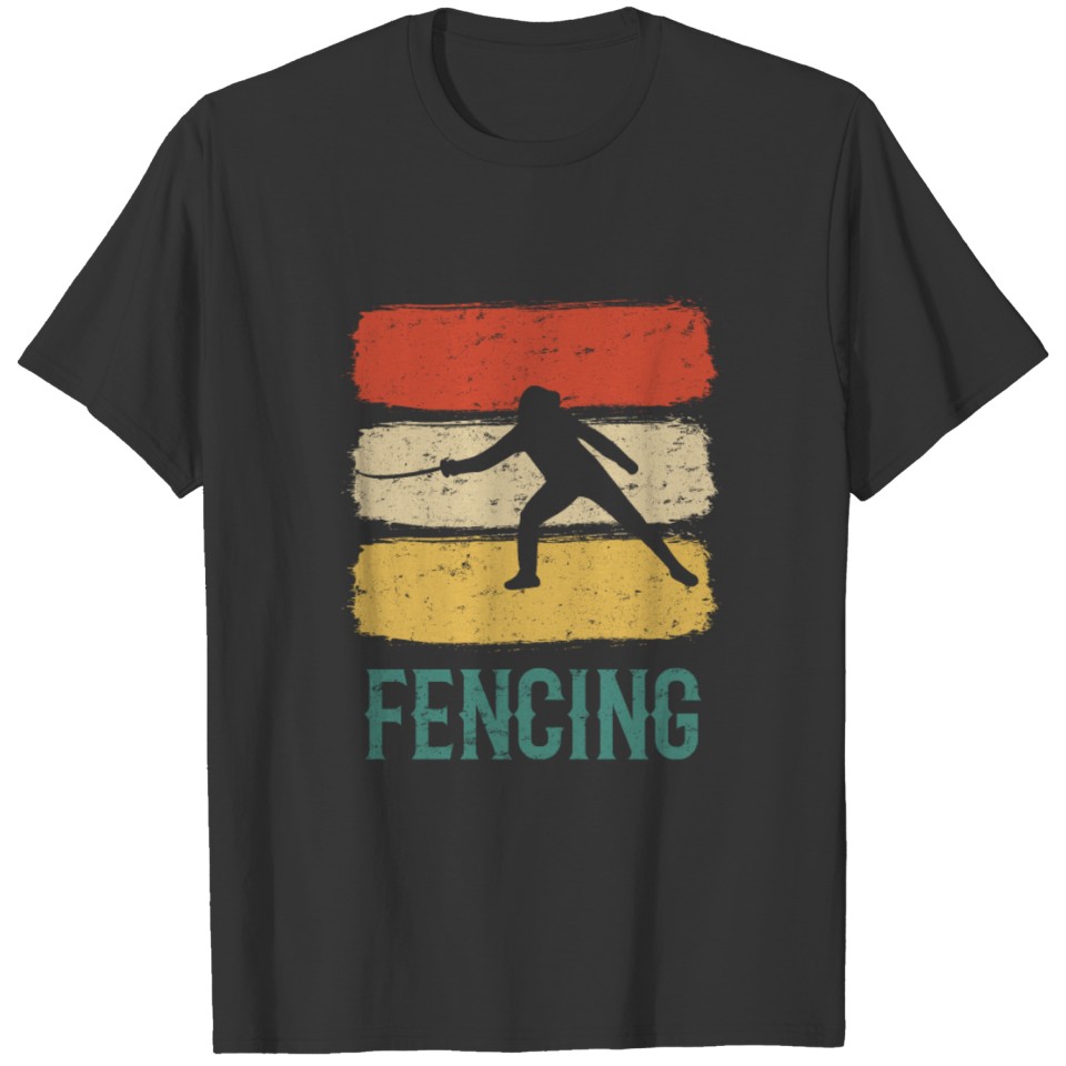 Fencing Retro T-shirt