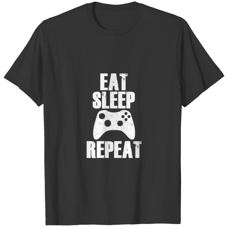 059 Video Games T Shirt Eat Sleep Video Game Repea T-shirt