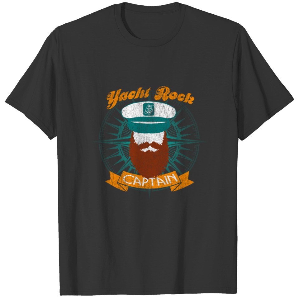 Yacht Rock Captain Party Boat Drinking Apparel T-shirt