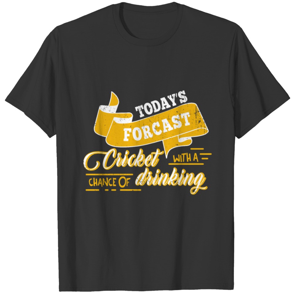 Cricket With A Change Of Drinking Player T-shirt