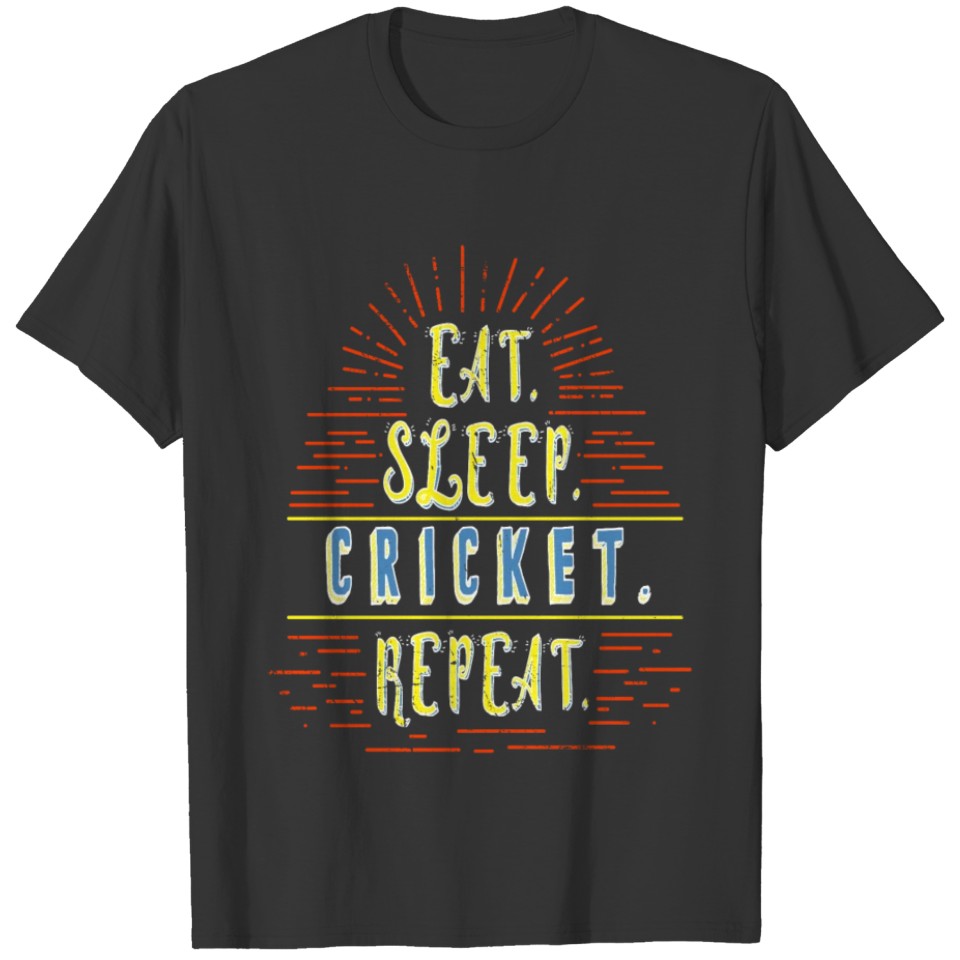 Eat Sleep Cricket Repeat Coach T-shirt