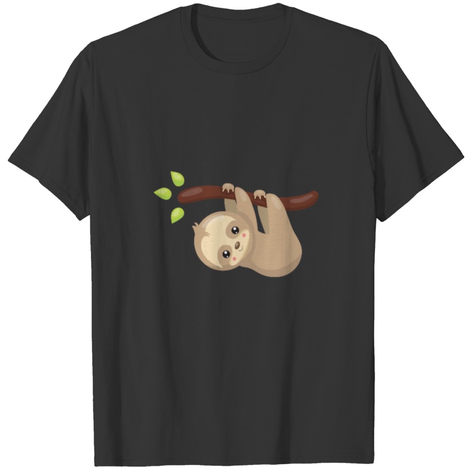 Sloth Gift Grip Lazy Sloth Stuffed Animal Design T-shirt