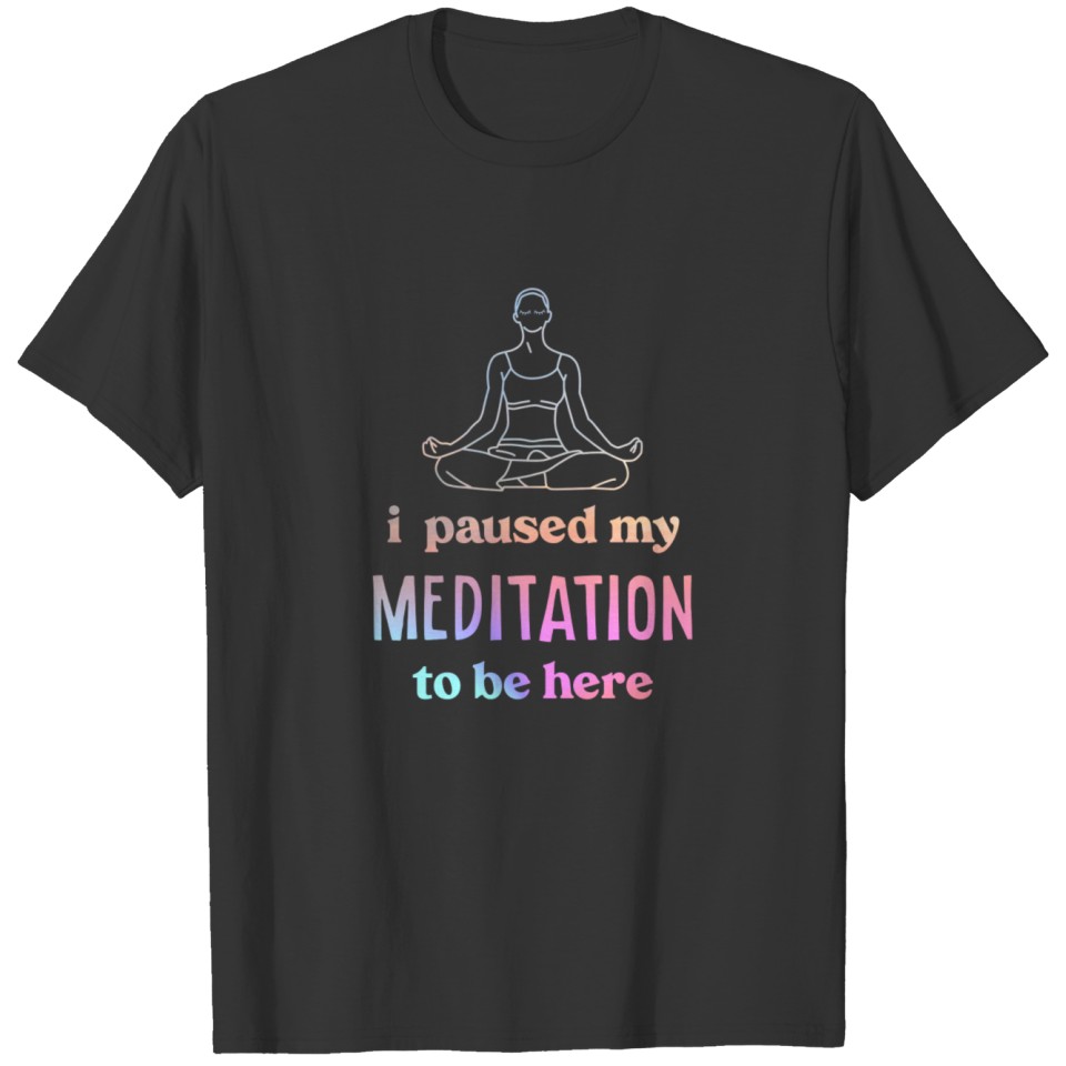 Meditation Slogan Yoga Fitness Sport muscle T-shirt