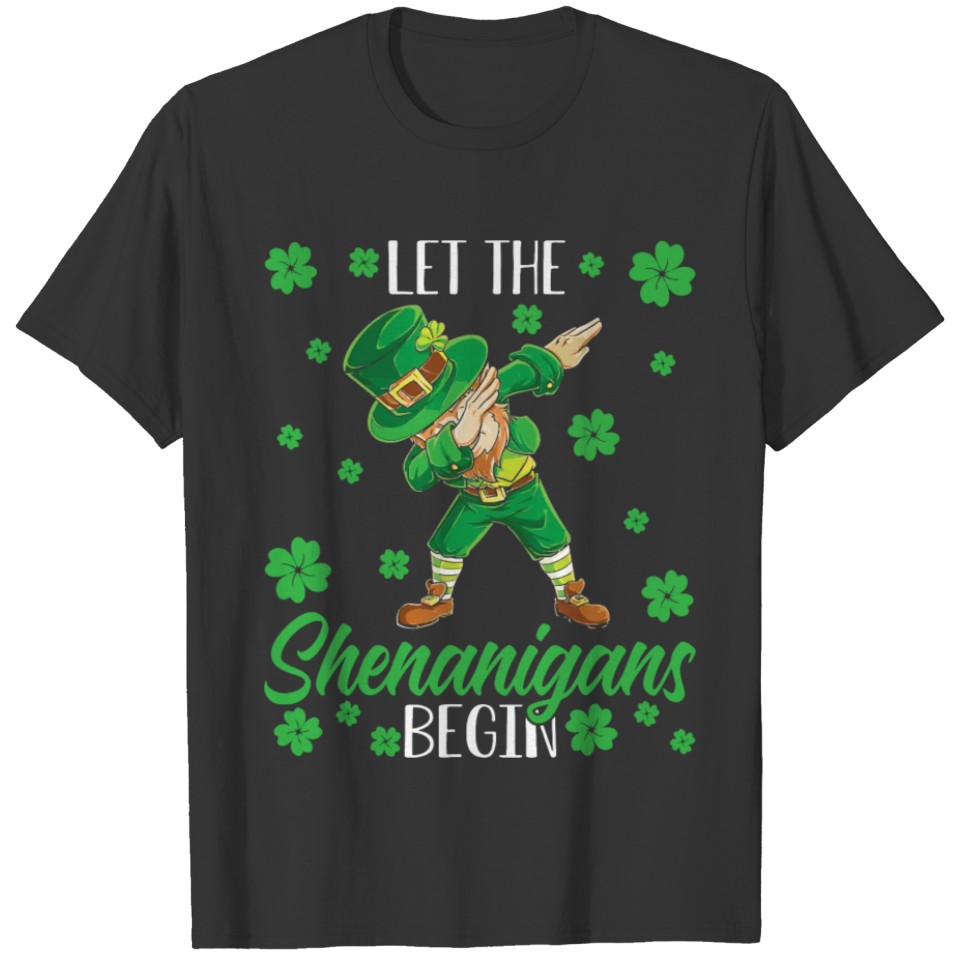 Let The Shenanigans Begin Leprechaun Saint Patrick T-shirt