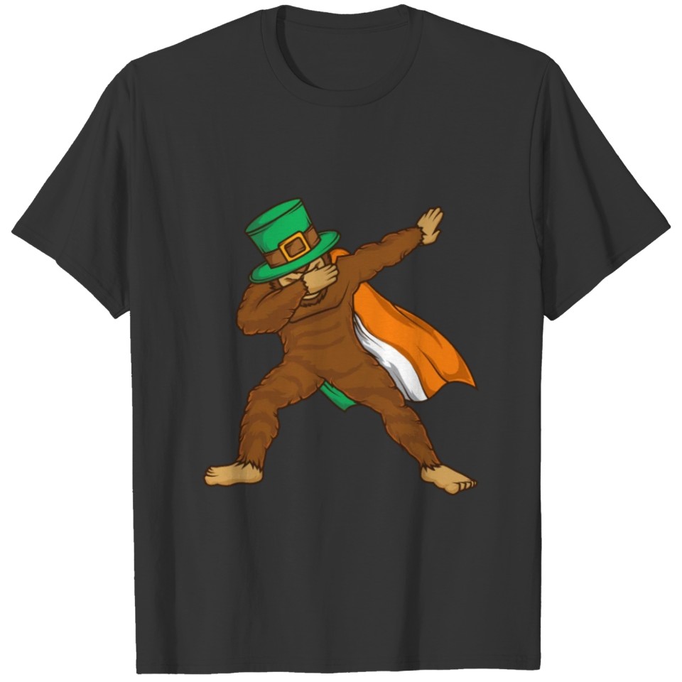 Irish Leprechaun Bigfoot St. Patricks Day T-shirt