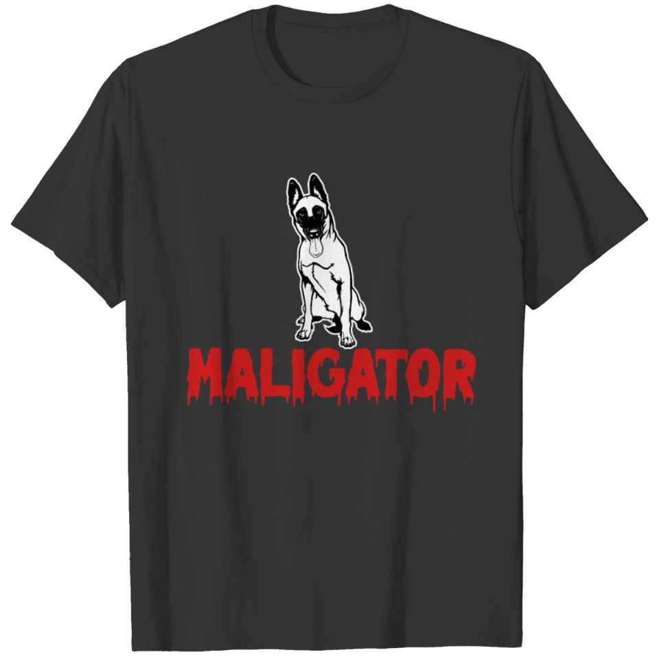 Maligator Belgien Malinois Dog gift T-shirt