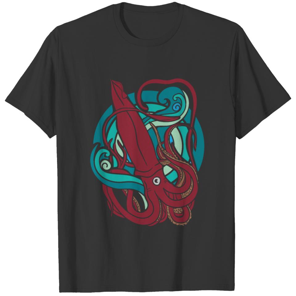Squid Deep Sea Kraken T-shirt