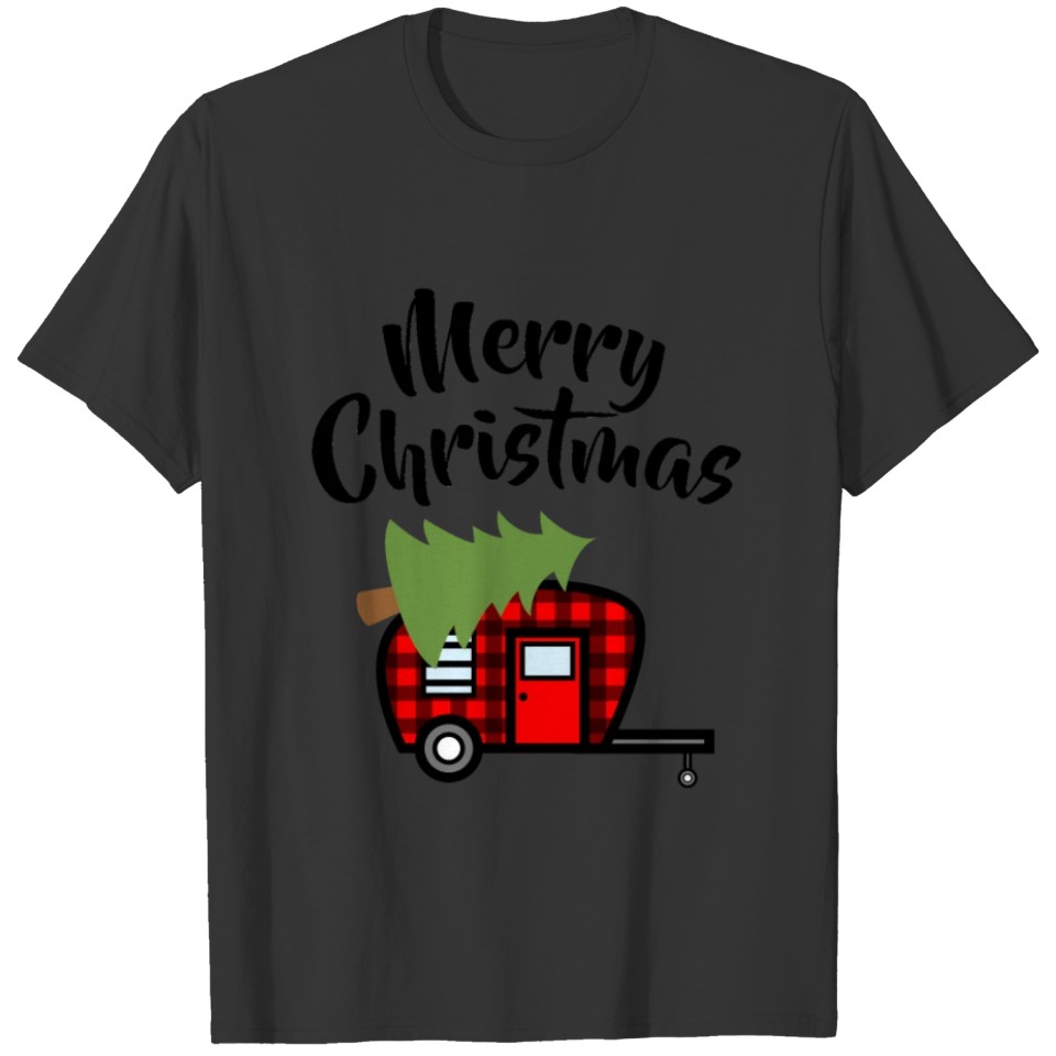 Merry Christmas Tree On Car X-Mas Gift Holidayson T-shirt