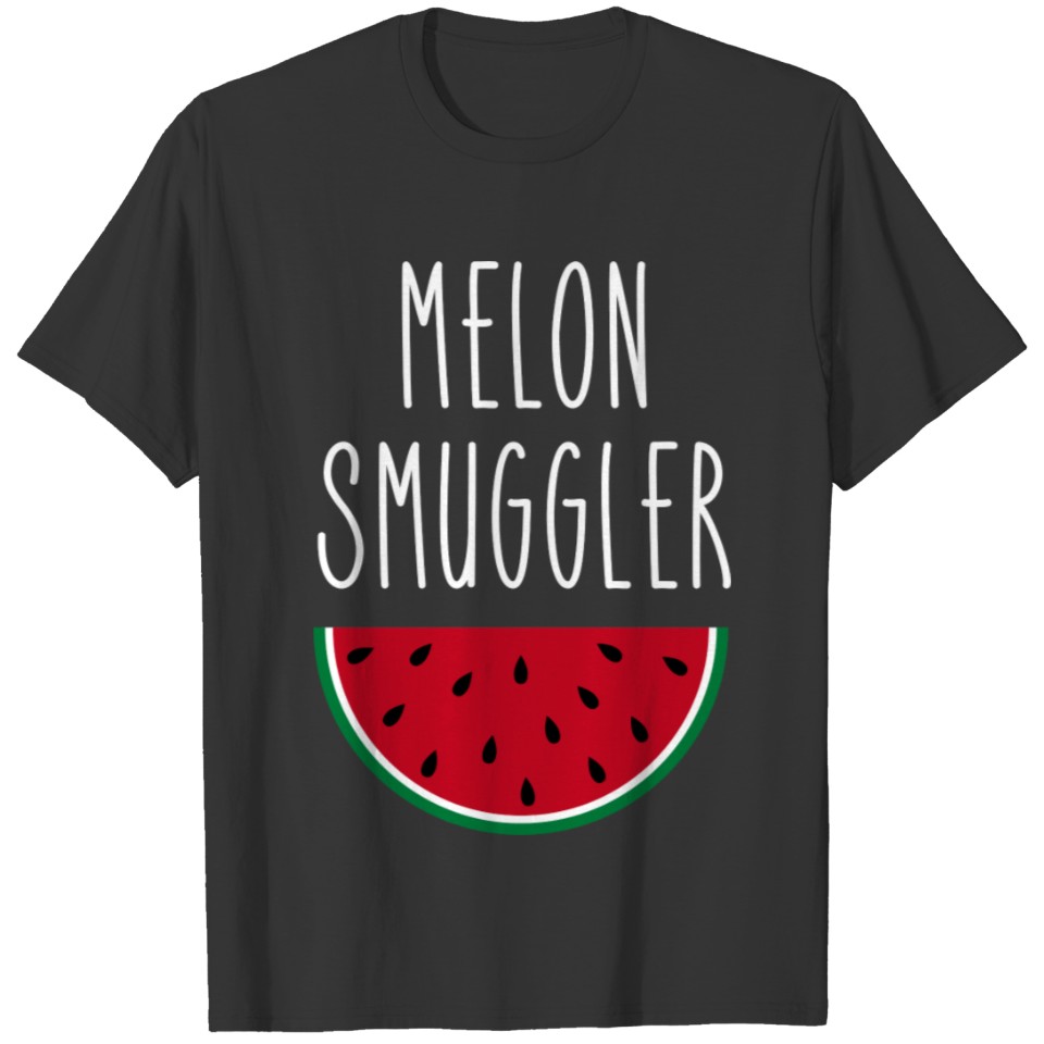 Melon smuggler maternity baby bump pregnant gift T Shirts